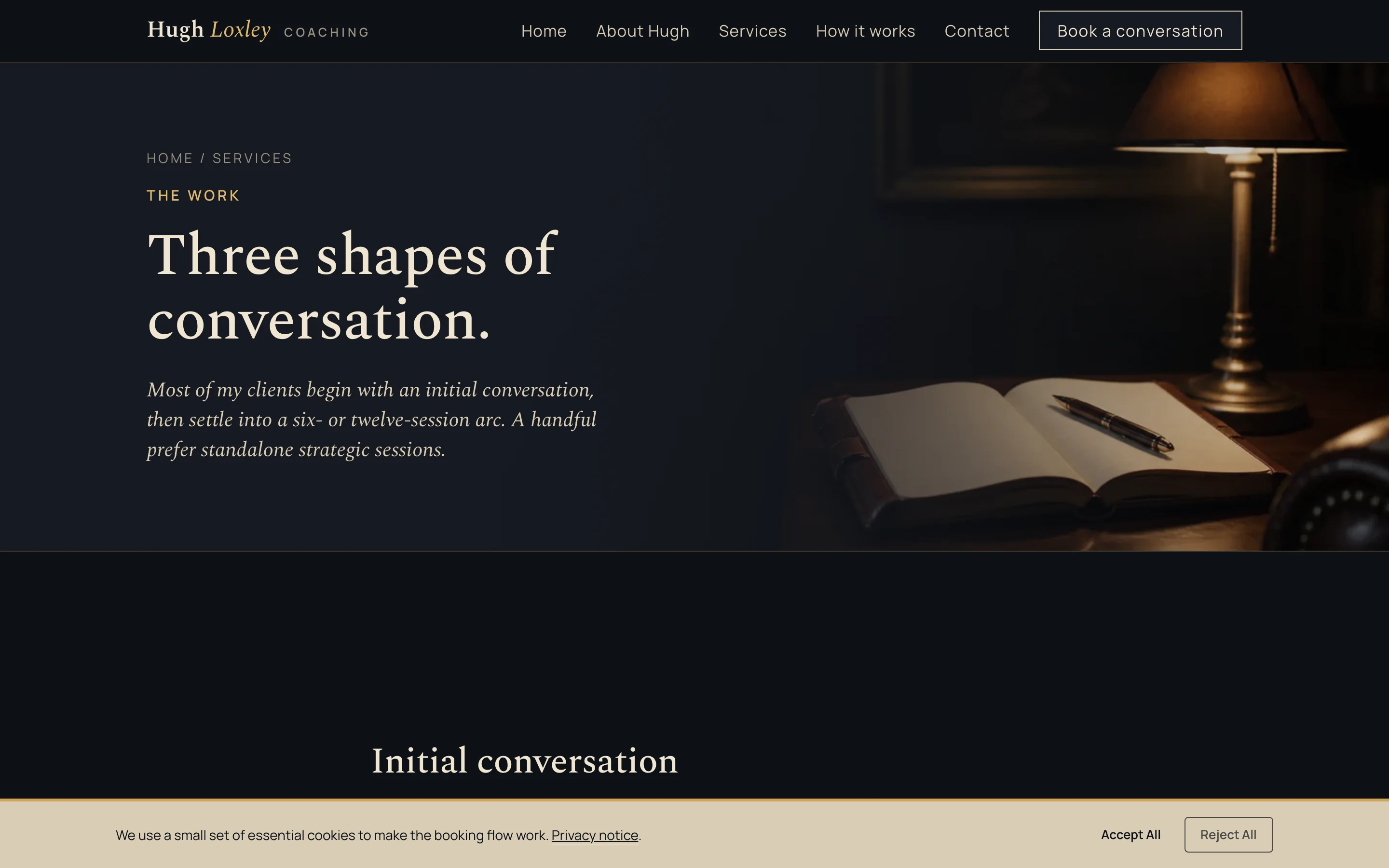 Three shapes of conversation screenshot